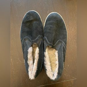 Cougar Fleece-lined slip on suede sneakers